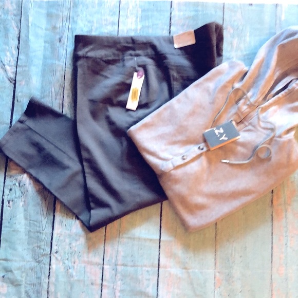 NWT Westbound Woman The park Ave Fit Pants and C.O.Z.Y Hoodie 2 piece bundle - Picture 2 of 13